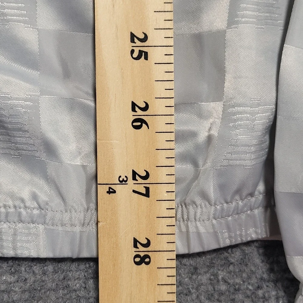 Savage X Fenty Sport Unisex Shiny Silver Angel White Changeover Jacket Size 4XL